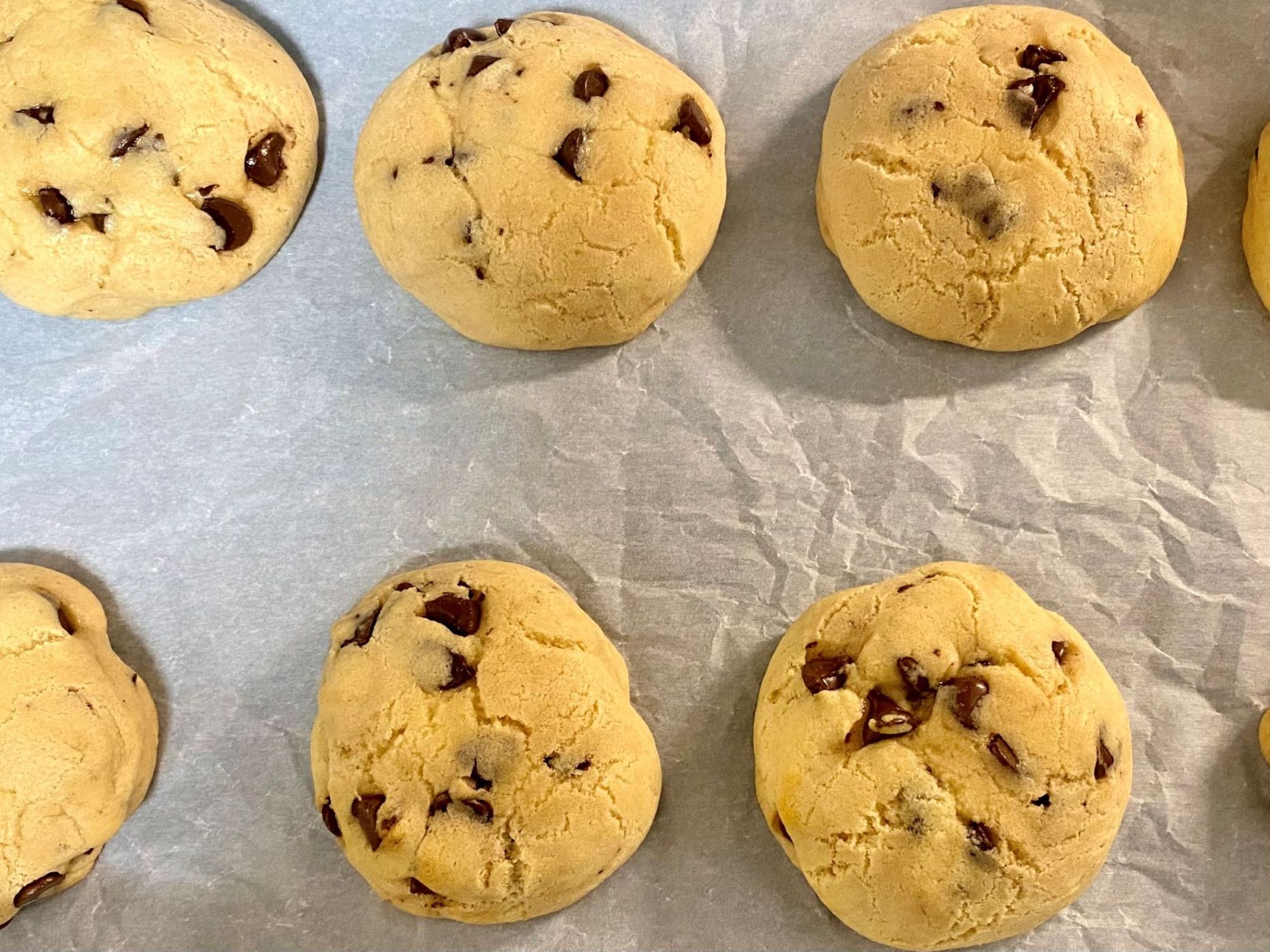 Easy PCOS friendly chocolate chip cookies